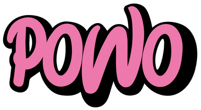 Logo POWO — jus et milkshakes en poudre lyophilisés bio, sans sucres ajoutés, fabriqués en France